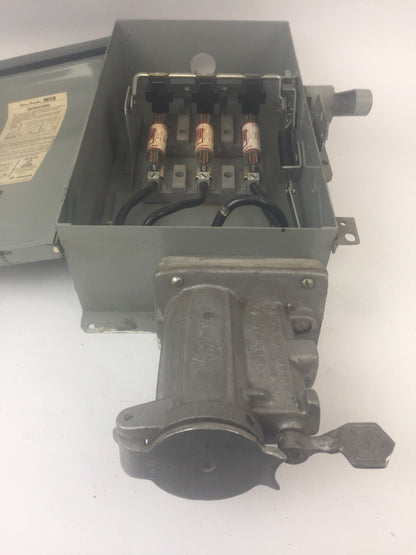 GOULD I-T-E F353H-CH FUSIBLE SAFETY SWITCH 600VAC 250VDC 100AMP 3PH 75HP 3 POLE