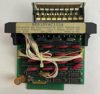 HE610VAC115A OUTPUT MODULE 12-120VAC FACTS ENGINEERING FOR HORNER ELECTRIC