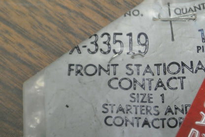 LOT of 6 / ALLEN-BRADLEY X-33519 FRONT STATIONARY CONTACTS / SIZE 1  NEW SURPLUS