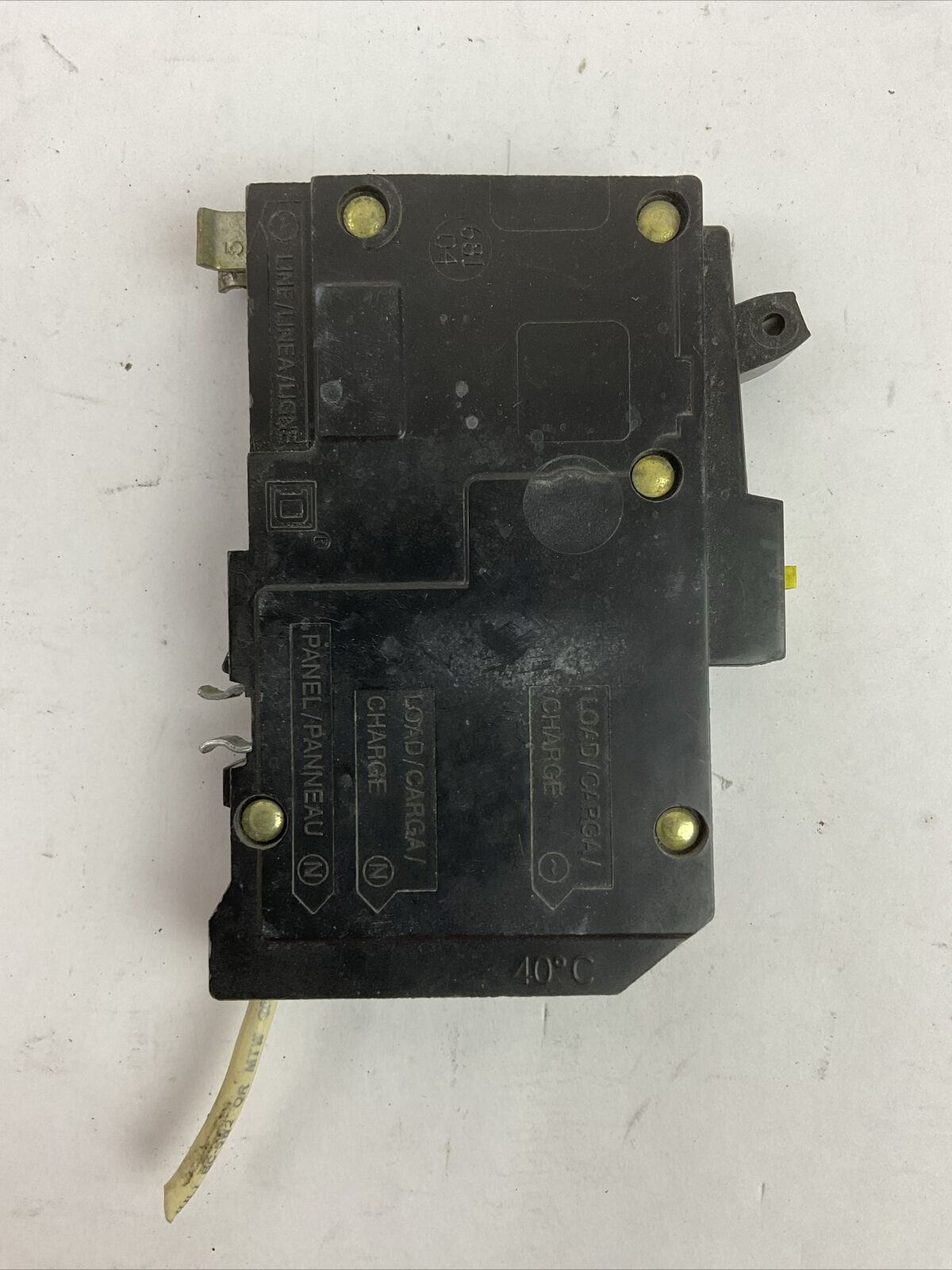 SQUARE D QO120GFI GROUND FAULT CIRCUIT BREAKER 1POLE 20AMP 120VAC