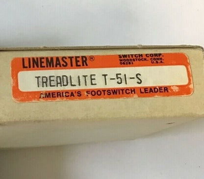 LINEMASTER TREADLITE T-51-S FOOTSWITCH 7A 125-250VAC 1/6H.P.