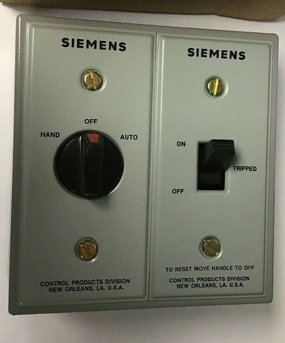 SIEMENS MSF10BC2 FRACTIONAL HP MANUAL STARTER 2 UNIT ENCLOSURE