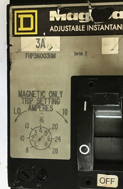 SQUARE D FHP3600311M CIRCUIT BREAKER 600VAC 3A