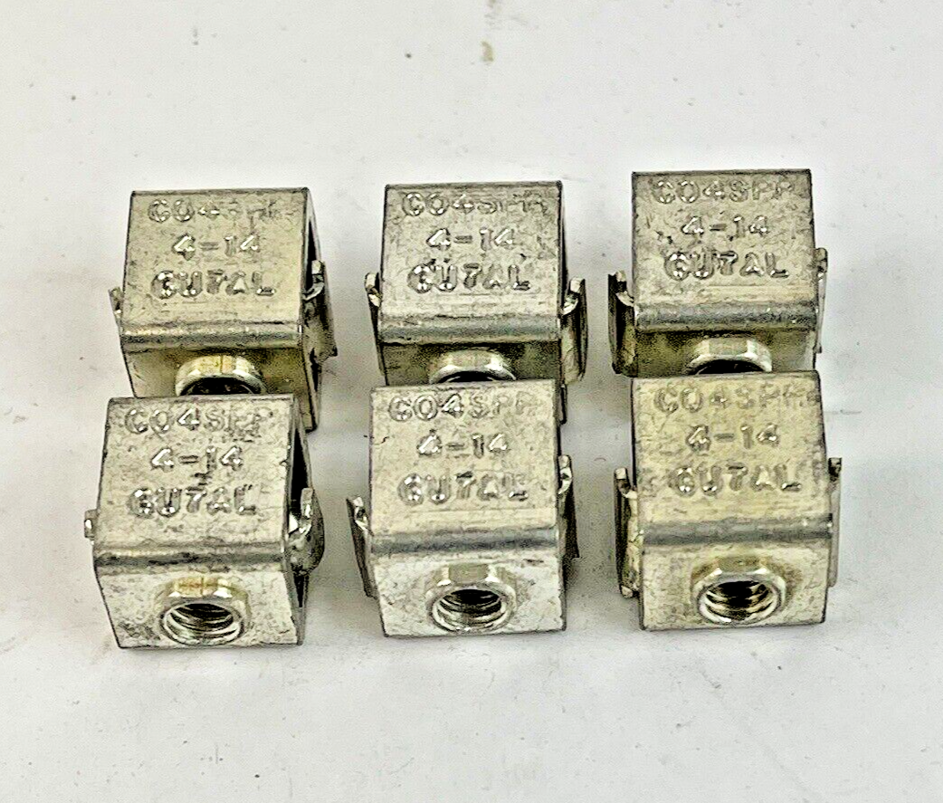 ILSCO *LOT OF 6* - D-734 - BREAKER LUGS - C04SPP, 4-14 CU/AL