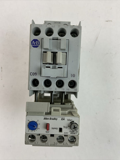 ALLEN BRADLEY STARTER 100-C09Z*10 CONTACTOR COIL 24VDC 193-EA1EB SER B 1.6-5.0A