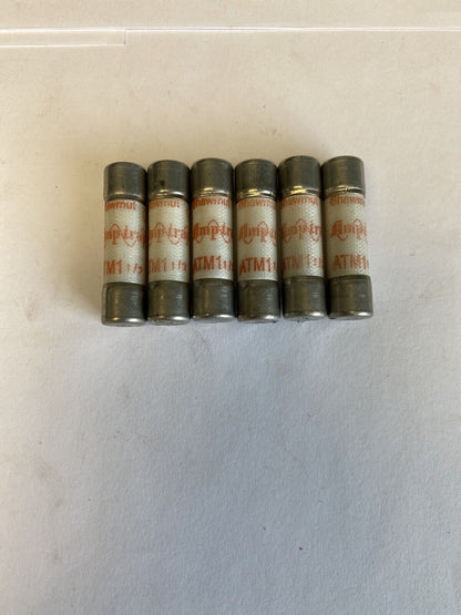 Shawmut Amp-trap ATM1 1/2 1 1/2A 600V Fuse "Lot of 6"