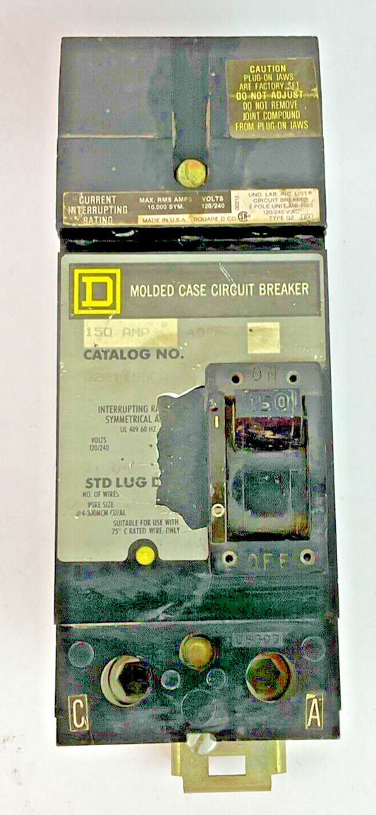 SQUARE D Q221150CA CIRCUIT BREAKER 150A 120/240