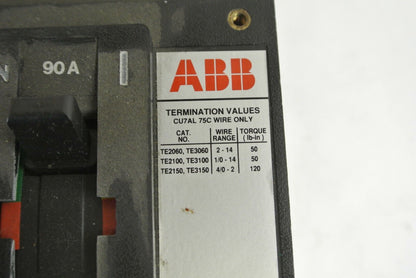 ABB ESB23090L CIRCUIT BREAKER 240V, 90A, 3-POLE - NEW SURPLUS