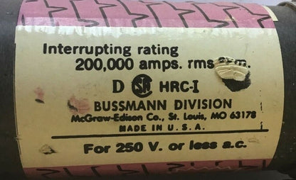 BUSSMANN LPN-RK 150 LOW PEAK FUSE 150A CLASS RK1 250VAC TIME DLEAY***LOTOF3***