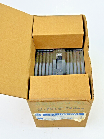 GE - TED126015WL - CIRCUIT BREAKER MOD. 1 - 15 A, 600 VAC, 2 POLE - NEW