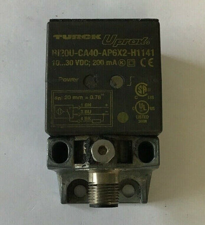 TURCK BI20U-CA40-AP6X2-H1141, SENSOR, 10-30VDC, 200MA, **(LOTOF6)**