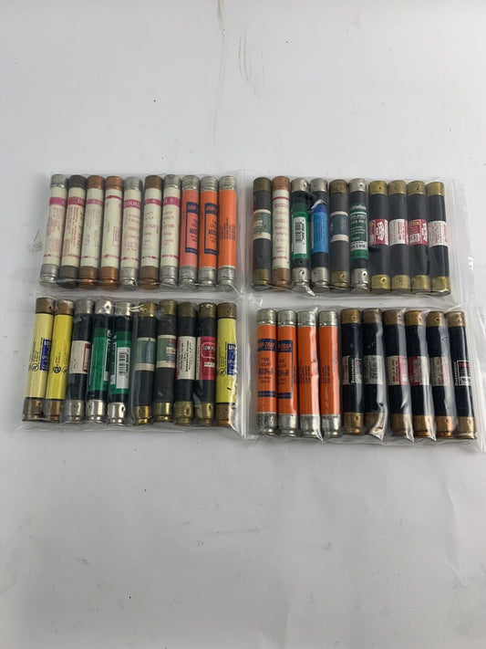 Lot of 10 Assorted 3 2/10A 600V Fuses