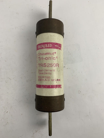 Gould Shawmut Tri-Onic TRS250R 250A 600V Fuse "Lot of 2"