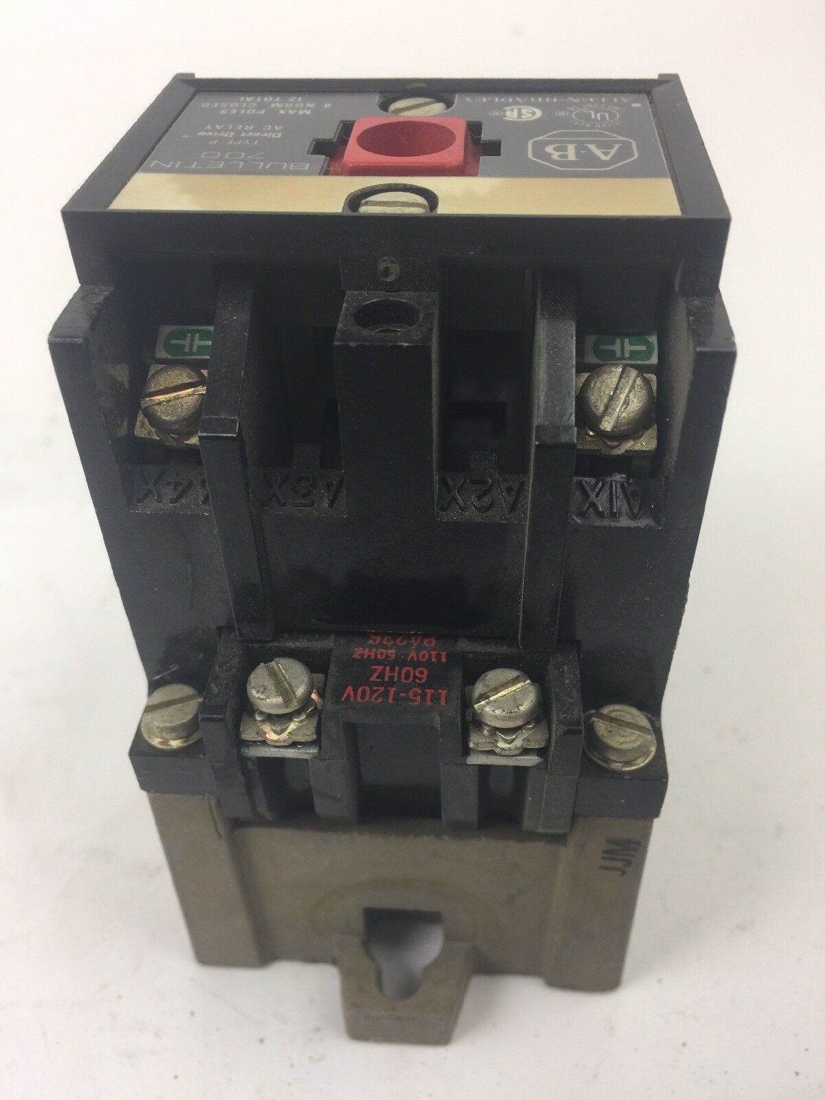 ALLEN BRADLEY 700-P200A1 AC CONTROL RELAY SERIES A COIL 230-240V 60HZ 220V 50HZ