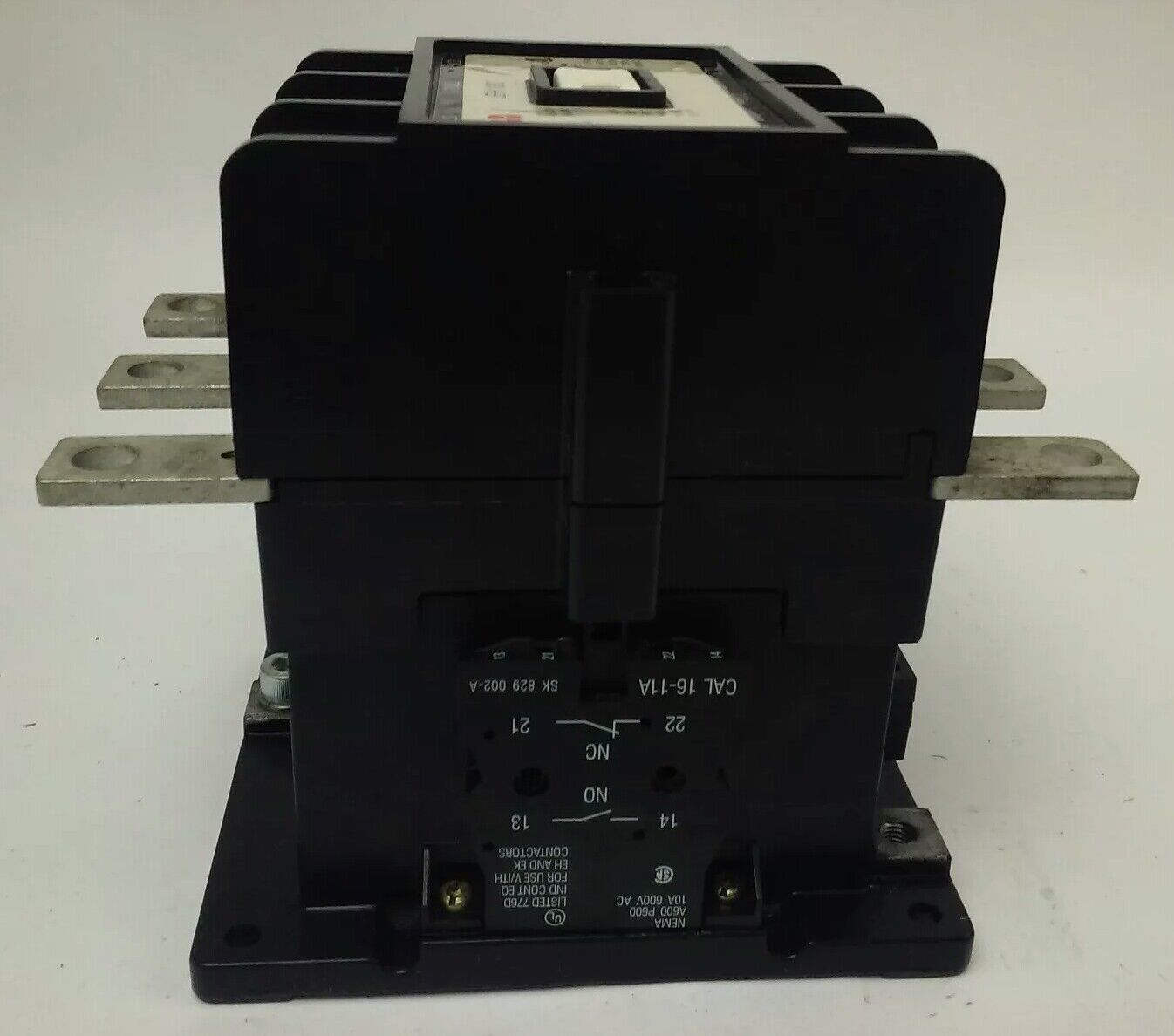 ABB EH160 CONTACTOR, 3PH, 3P BREAKING, 600V, 50-150H.P., 190A, 24V COIL, NEW