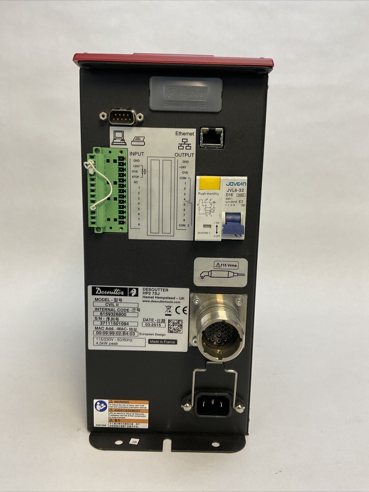 DESOUTTER 6159326800 CONTROLLER CVIL II 115/230VAC 50/60HZ