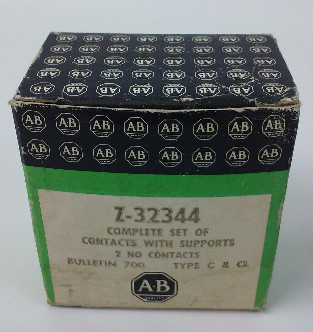 Allen Bradley Z-32344 Complete Set of Contacts w/ Supports 2 N.O.Type C & CL,NEW