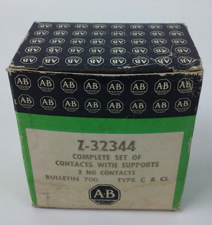 Allen Bradley Z-32344 Complete Set of Contacts w/ Supports 2 N.O.Type C & CL,NEW