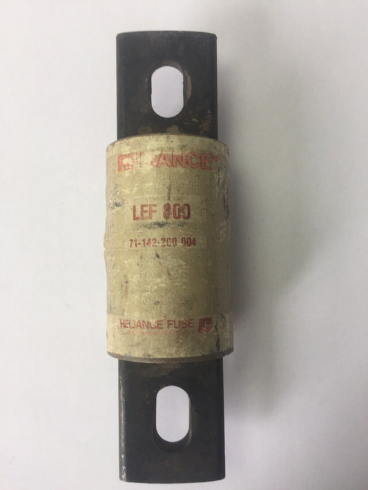 RELIANCE LEF 800 SPECIAL PURPOSE CURRENT LIMITING FUSE 800 AMP 600 VAC