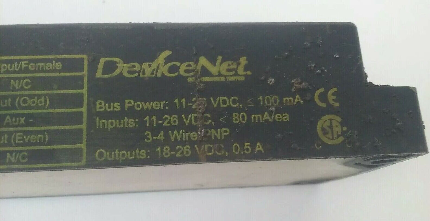 TURCK FDNP-S0808G-WW BUS STOP DEVICENET INTERLINKBT 8 IN/ 8 OUT STATION 11-26VDC