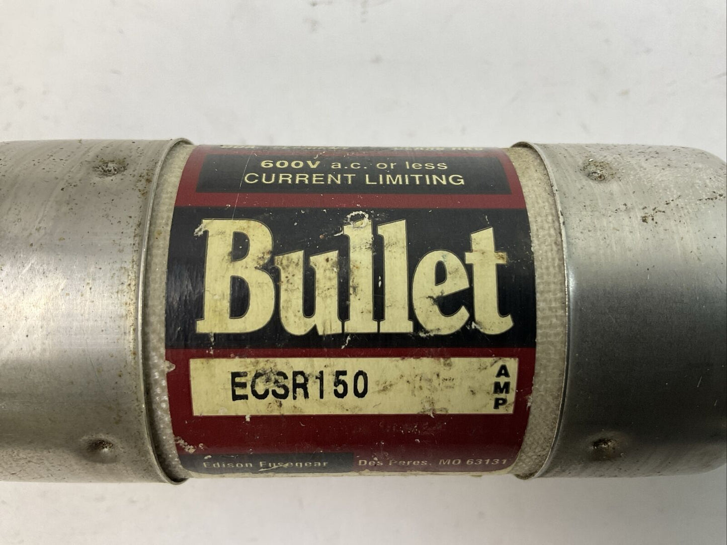 BULLET ECSR150 TIME-DELAY CURRENT-LIMITING CLASS RK5 FUSE 600VAC 150AMP