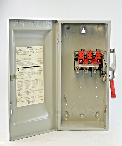 SIEMENS - HNF363 - ENCLOSED SWITCH - 3 POLE, 100A, 600 VAC, 600 VDC