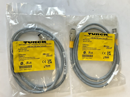TURCK RK 4.4T-1-RS 4.4T CONNECTION CABLE 250V 4A ***LOTOF2***