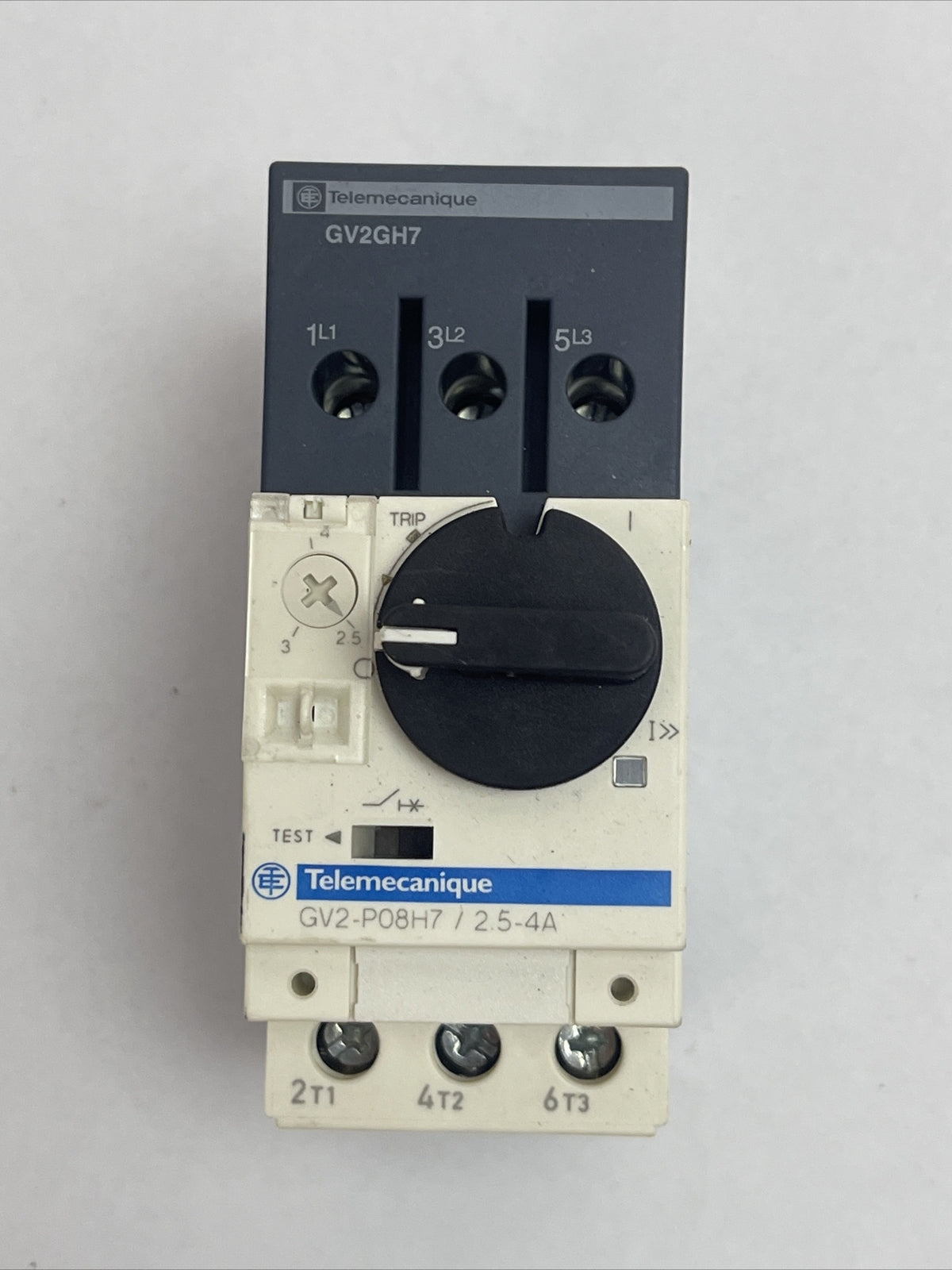 TELEMECANIQUE GV2-P08H7/2.5-4A MANUAL MOTOR STARTER CIRCUIT BREAKER 2.5-4A 2HP