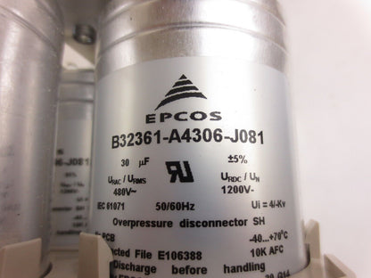 EPCOS B32361-A4306-J081 CAPACITORS - BANK or ASSEMBLY of 9