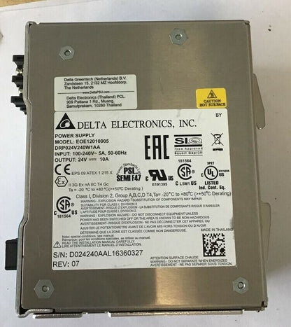 DELTA ELECTRONICS EOE12010005 POWER SUPPLY 100-240VAC 10A