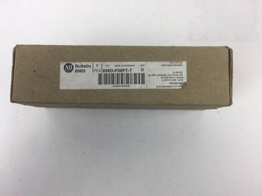 ALLEN BRADLEY 898D-P58PT-T DISTRIBUTION BOX SER B 10-30VDC