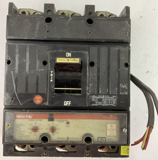 GE TJ4VF26 CIRCUIT BREAKER FRAME 600A 600VAC 3P MOD 5 MICRO VERSA TRIP T4VT 500A