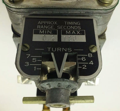SQ. D CLASS 9050 TYPE RO-12E SER.A, AC PNEUMATIC TIMING RELAY, 110V,60HZ,15A,NEW