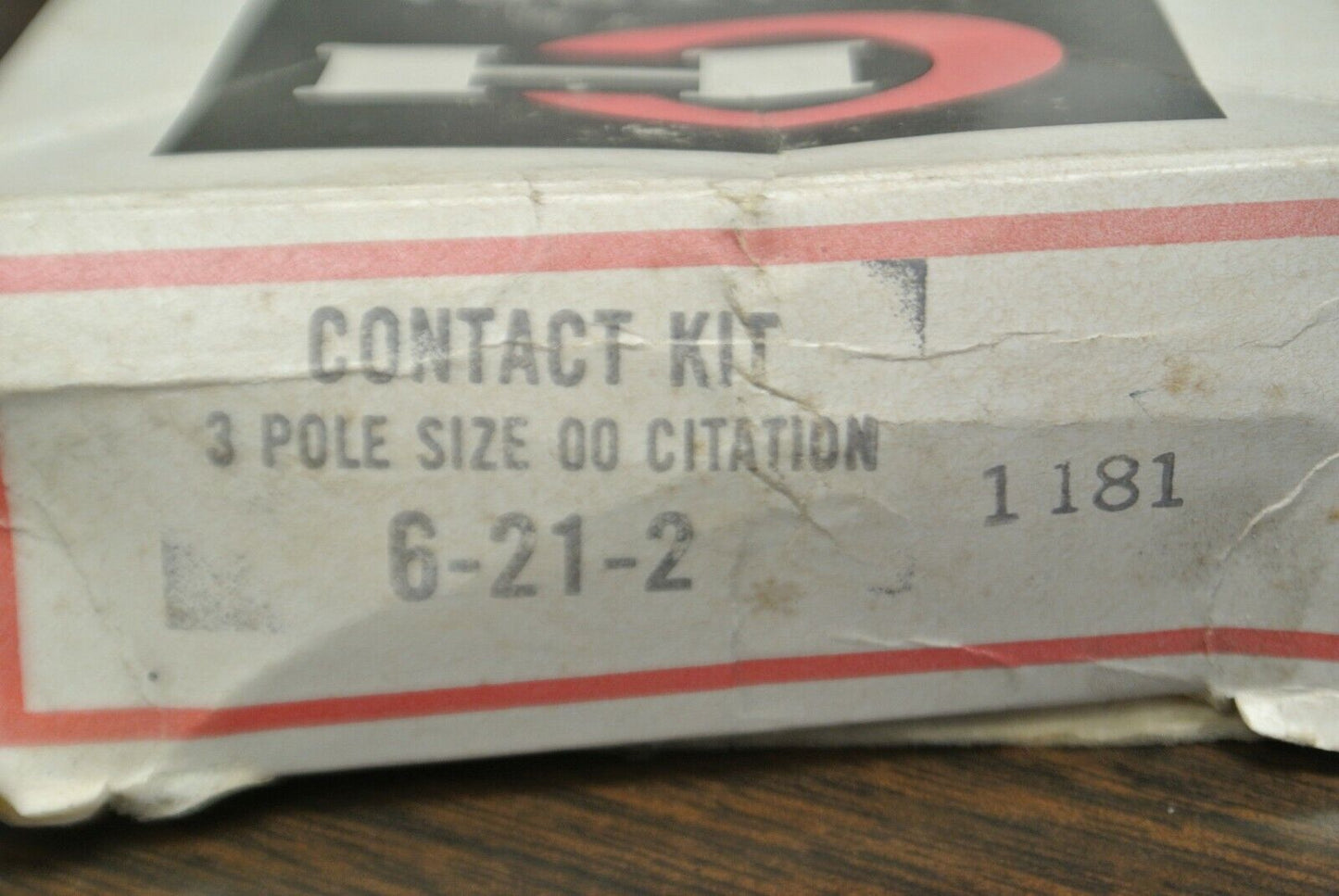 CUTLER-HAMMER 6-21-2 CONTACT KIT / SIZE 00 / 3 POLE / NEW SURPLUS