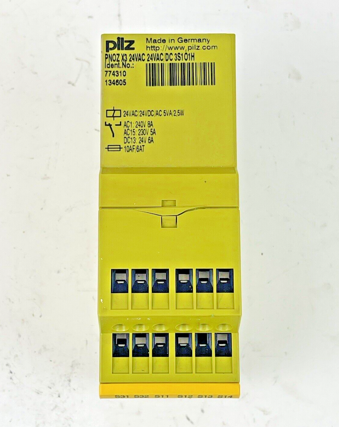 PILZ - PNOZ X3 - SAFETY RELAY MONITOR - 24VAC/DC - 3S101H