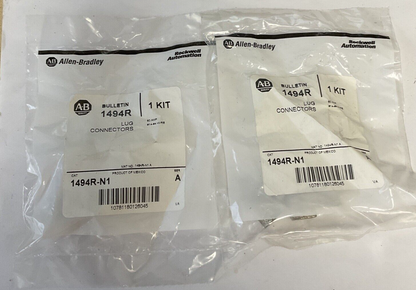 ALLEN BRADLEY 1494R-N1 LUG CONNECTOR KIT 60AMP SER.A ***LOTOF2***