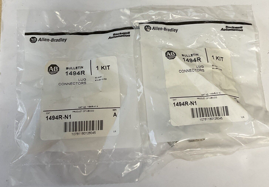 ALLEN BRADLEY 1494R-N1 LUG CONNECTOR KIT 60AMP SER.A ***LOTOF2***