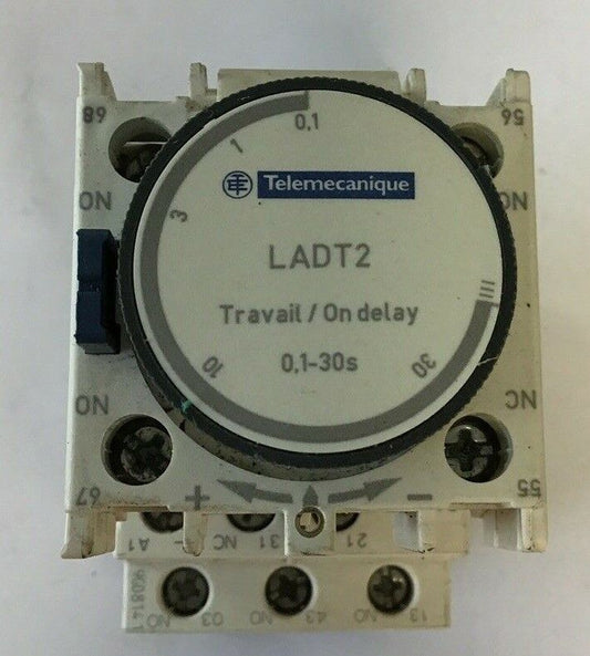 TELEMECANIQUE LADT2 TIME DELAY W/ CAD32 CONTACTOR W/ LAD4TBDL SUPPRESSOR