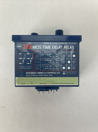 ATC 328A-200-H-10-XX 328 MOS TIME DELAY RELAY 7A 1/6HP 125-250VAC 3A 30VDC