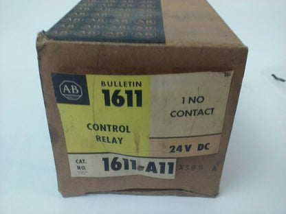ALLEN BRADLEY, 1611-A11X589 SER. A CONTROL RELAY, 24VDC, 120VAC, 30A MAKE, 3A