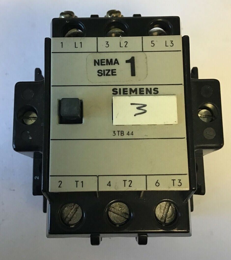 SIEMENS 3TB44 CONTACTOR W/208V 50/60HZ COIL