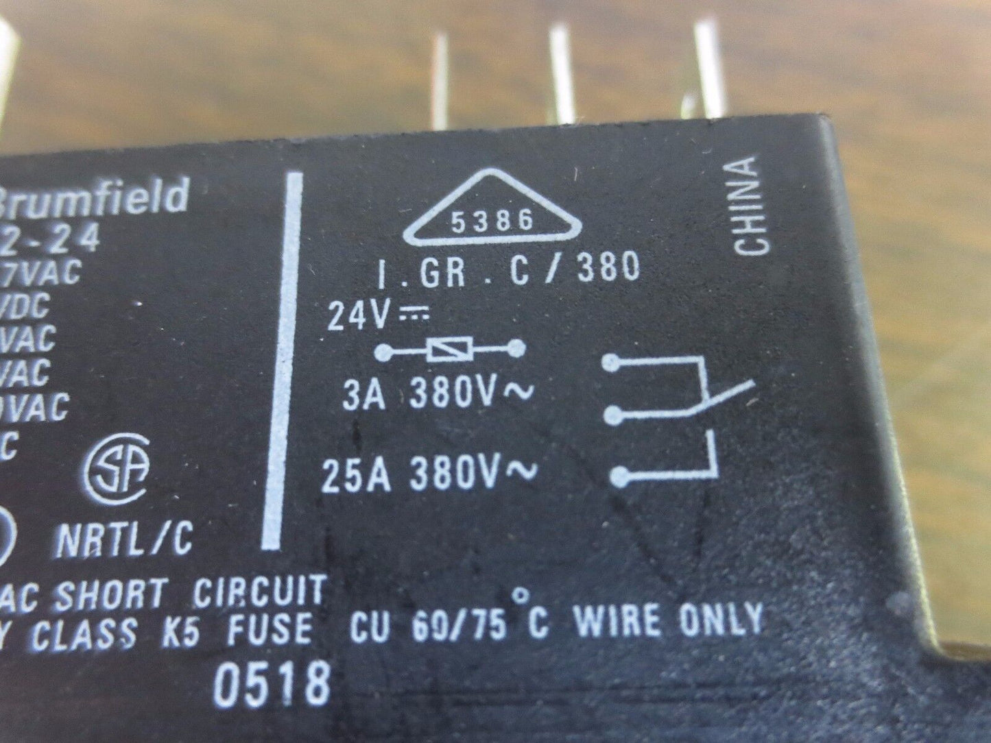 POTTER & BRUMFIELD T92P11D22-24 POWER RELAY - N.O. - SEE PIx for SPECS