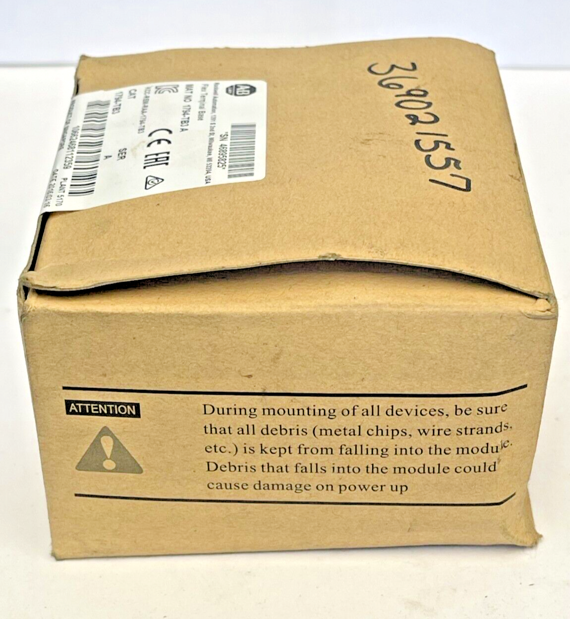 ALLEN BRADLEY - 1794-TB3 SER A - FLEX TERMINAL BASE - 16 I/O,10 COM,10 A,132 VAC