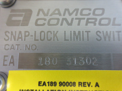 NAMCO EA180-31302 SNAP-LOCK LIMIT SWITCH - NEW SURPLUS