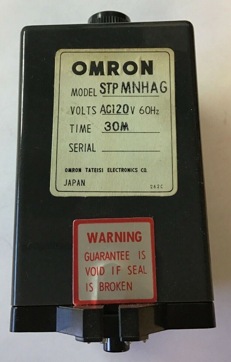 OMRON STPMNHAG SYNCHRONOUS MOTOR TIMER 120V 60HZ 0-30MIN