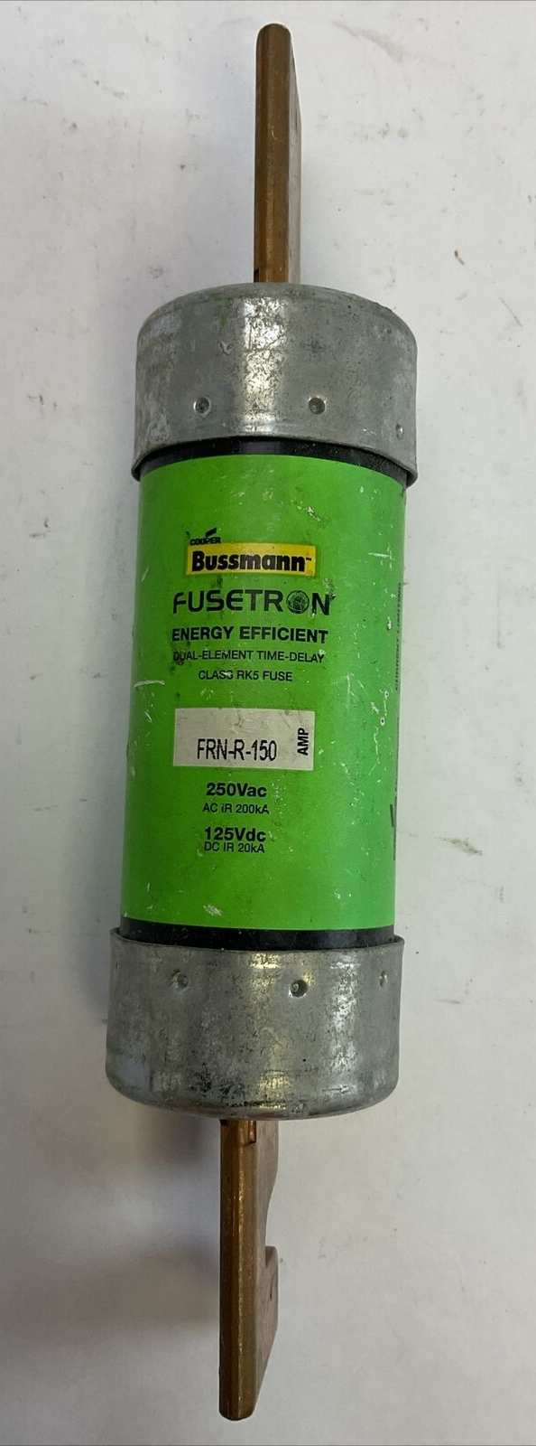 BUSSMANN FRN-R-150 250VAC 125VDC 150A FUSETRON ENERGY EFFICIENT CLASS RK5 FUSE