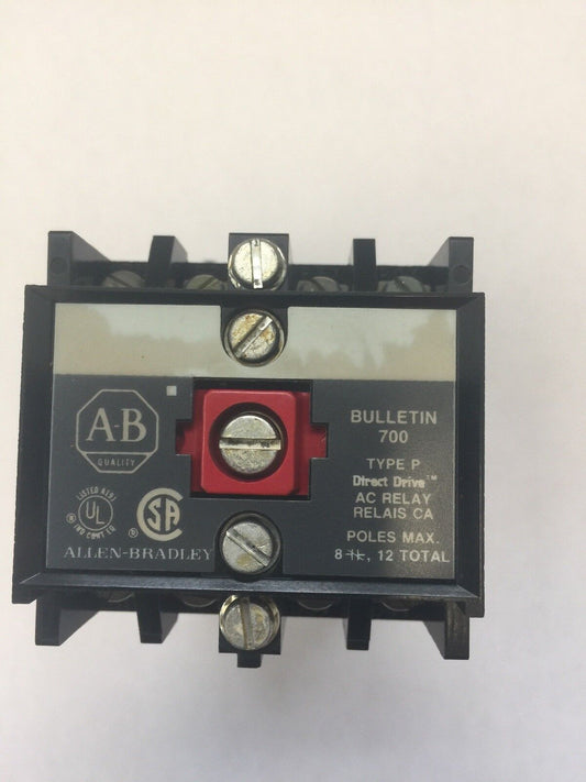 ALLEN BRADLEY 700-P800A1 AC RELAY 115-120V 60HZ 110V 50HZ SER B