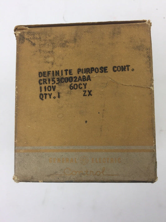 GE CR153C002ABA DEFINITE PURPOSE CONT 110V 60 CY