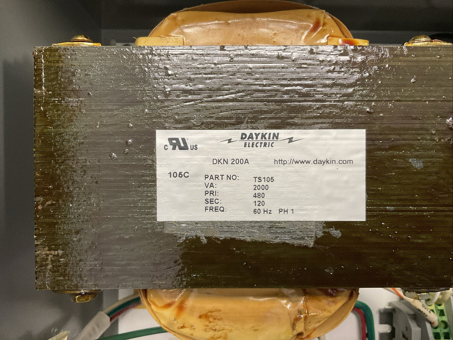 DAYKIN ELECTRIC GPFB-01?? TRANSFORMER DISCONNECT SWITCH PRI 480V SEC 120V 1PHASE