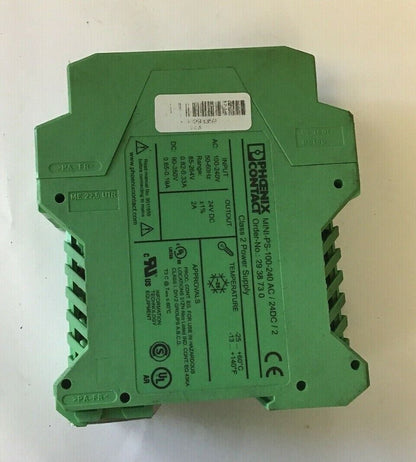 PHOENIX CONTACT MINI-PS-100-240AC/24DC/2 CLASS 2 POWER SUPPLY